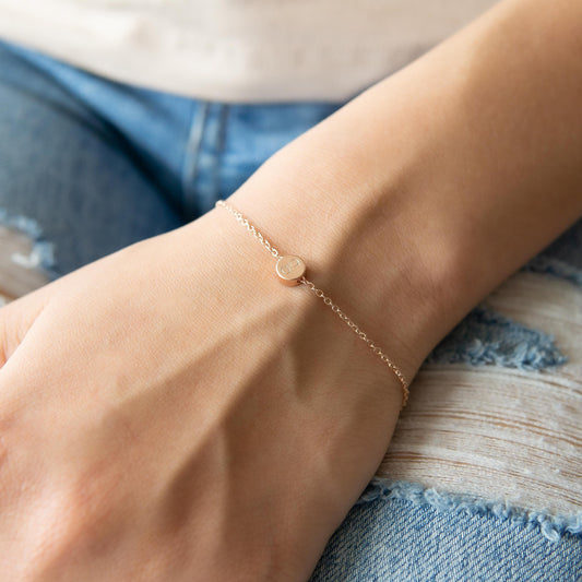 Isla 1 Dot Bracelet Rose Gold