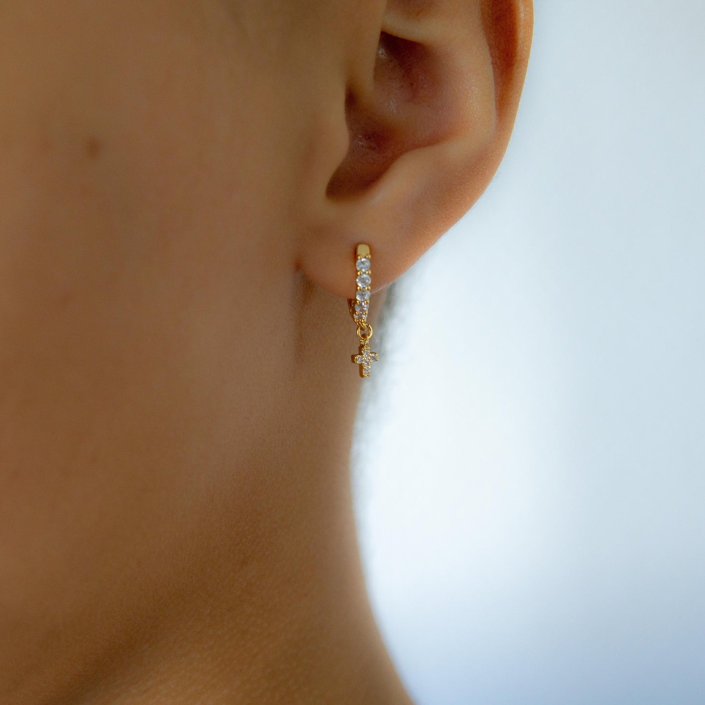 Gia CZ Earring Gold