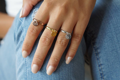 Kayla Initial Ring Gold