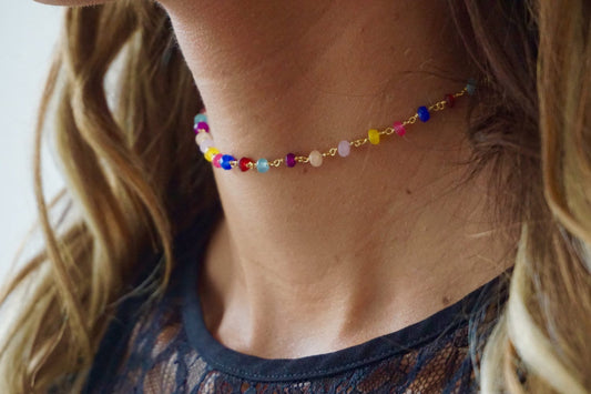 Nova Rainbow Jade Choker Jade