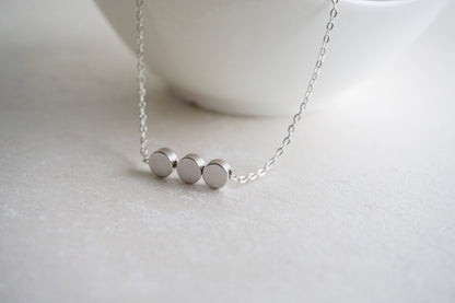 Ophelia 3 Dot Necklaces Tricolour
