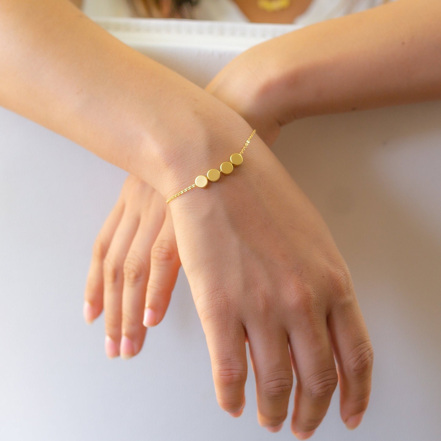 Taleah 4 Dot Bracelet Tricolour