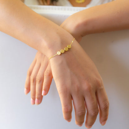 Taleah 4 Dot Bracelet Tricolour