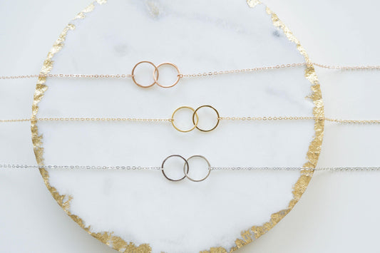 Aubrey Unity Link Necklace Tricolour