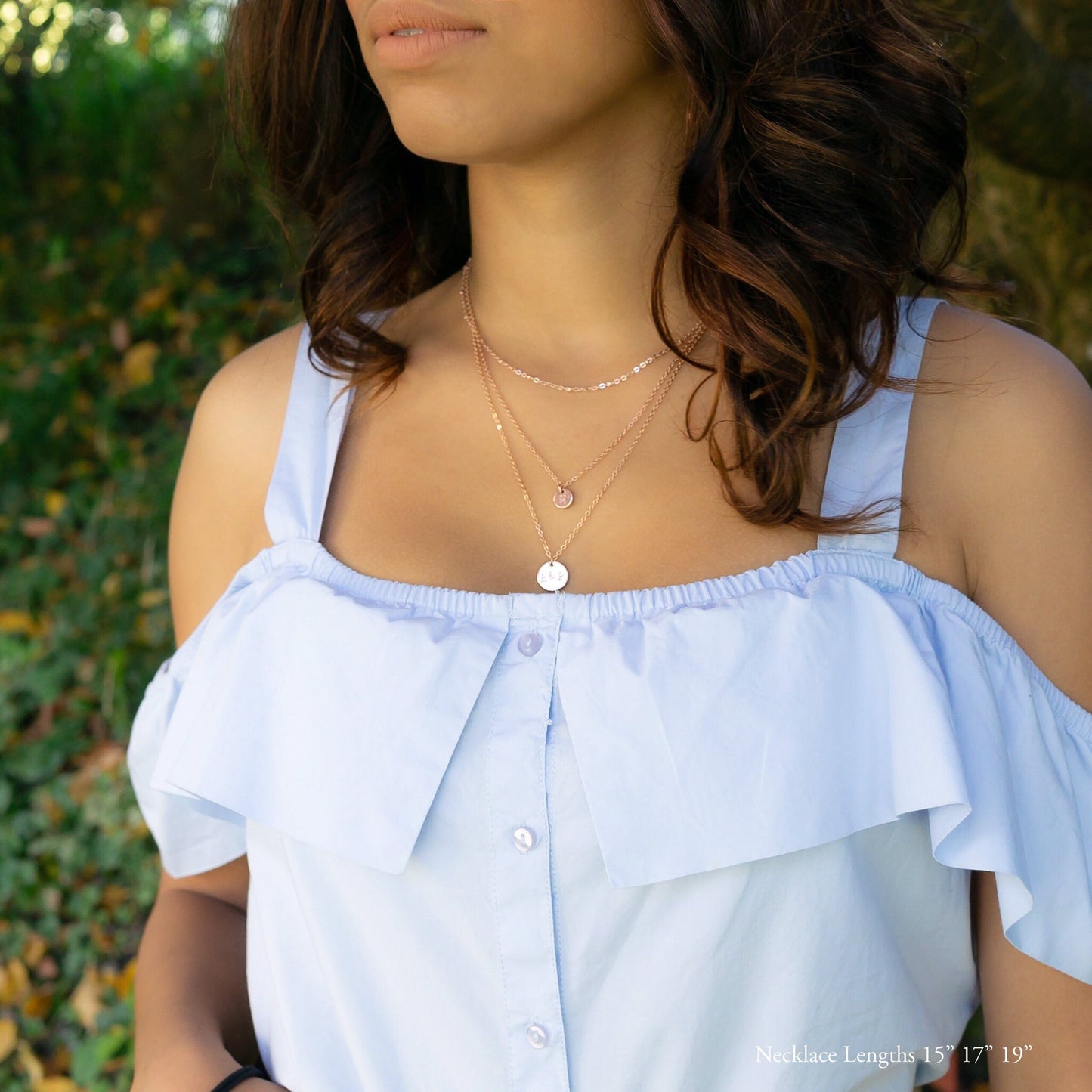 Sienna Layered Necklace Rose Gold