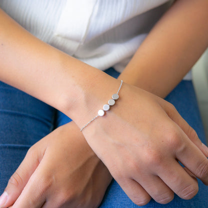 Taleah 4 Dot Bracelet Silver
