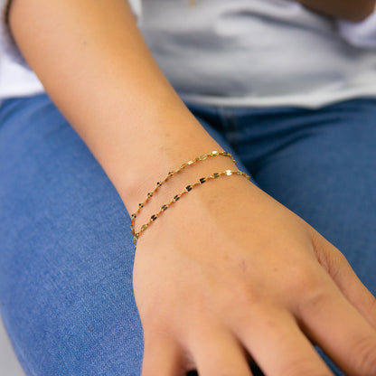 Ivy 2 Layer Bracelet Gold
