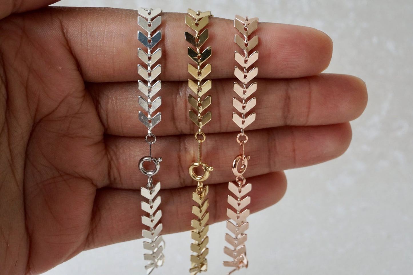 Tessa Arrow Bracelet Rose Gold