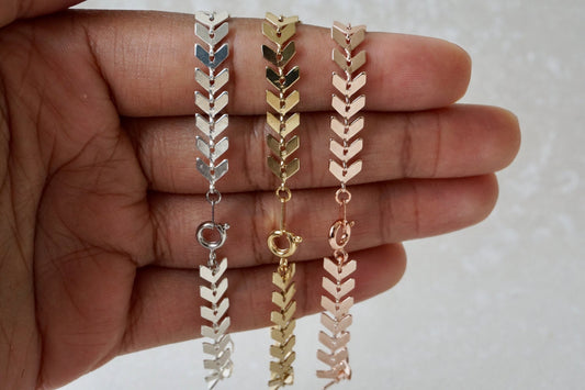 Tessa Arrow Bracelet Rose Gold