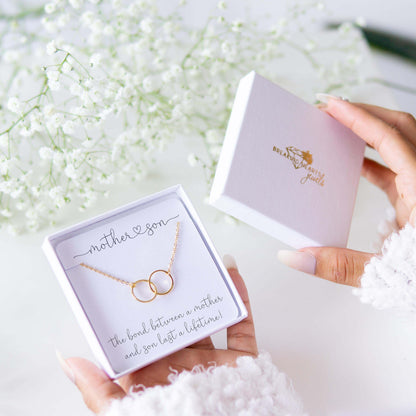 Nora Mother & Son Necklace Silver