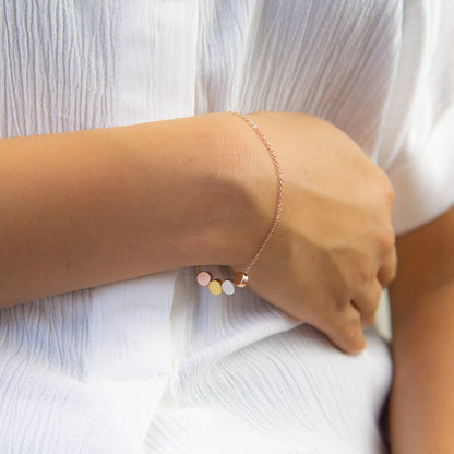 Taleah 4 Dot Bracelet Tricolour