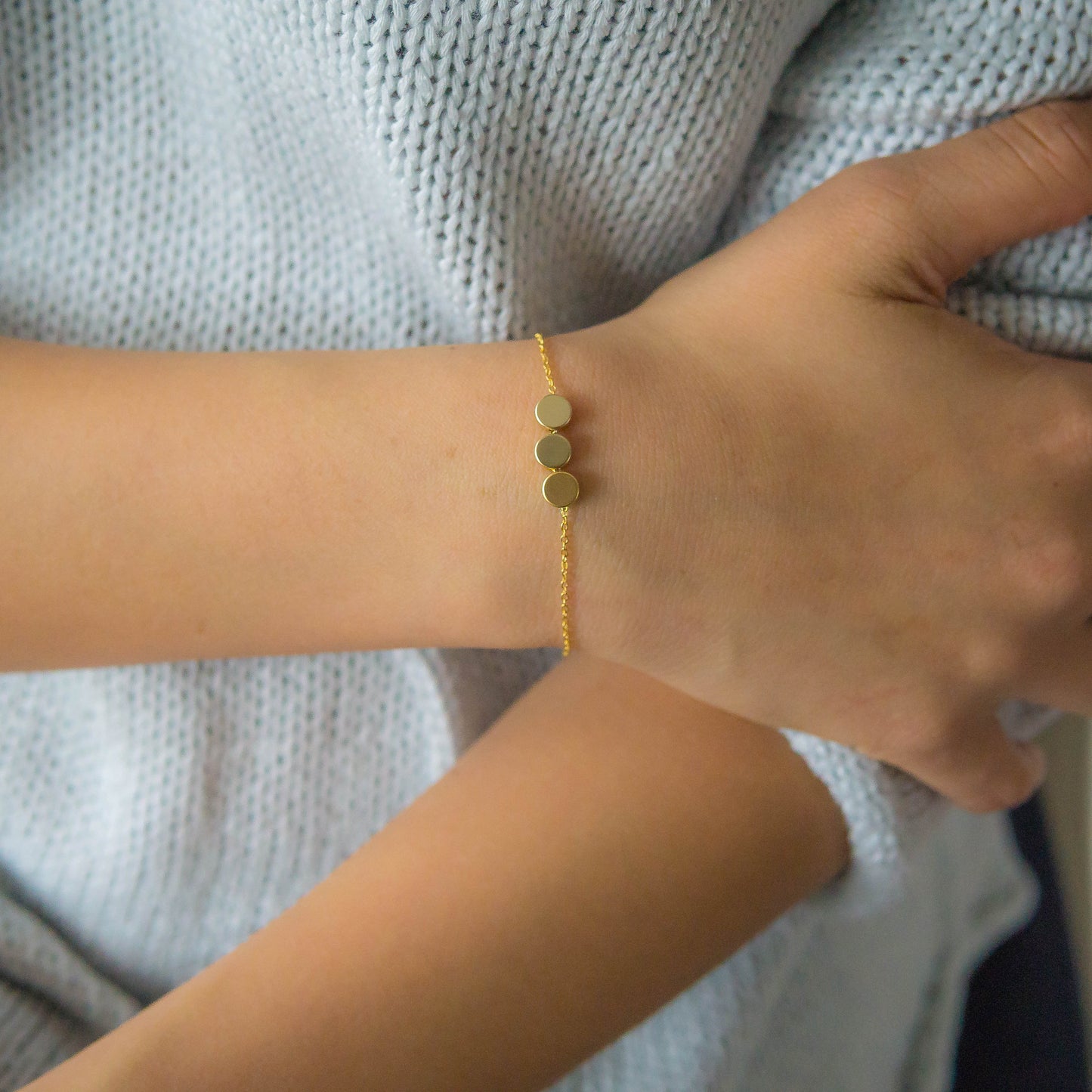 Evie 3 Dot Bracelet Gold
