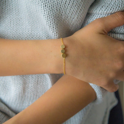 Evie 3 Dot Bracelet Gold