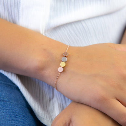Taleah 4 Dot Bracelet Tricolour