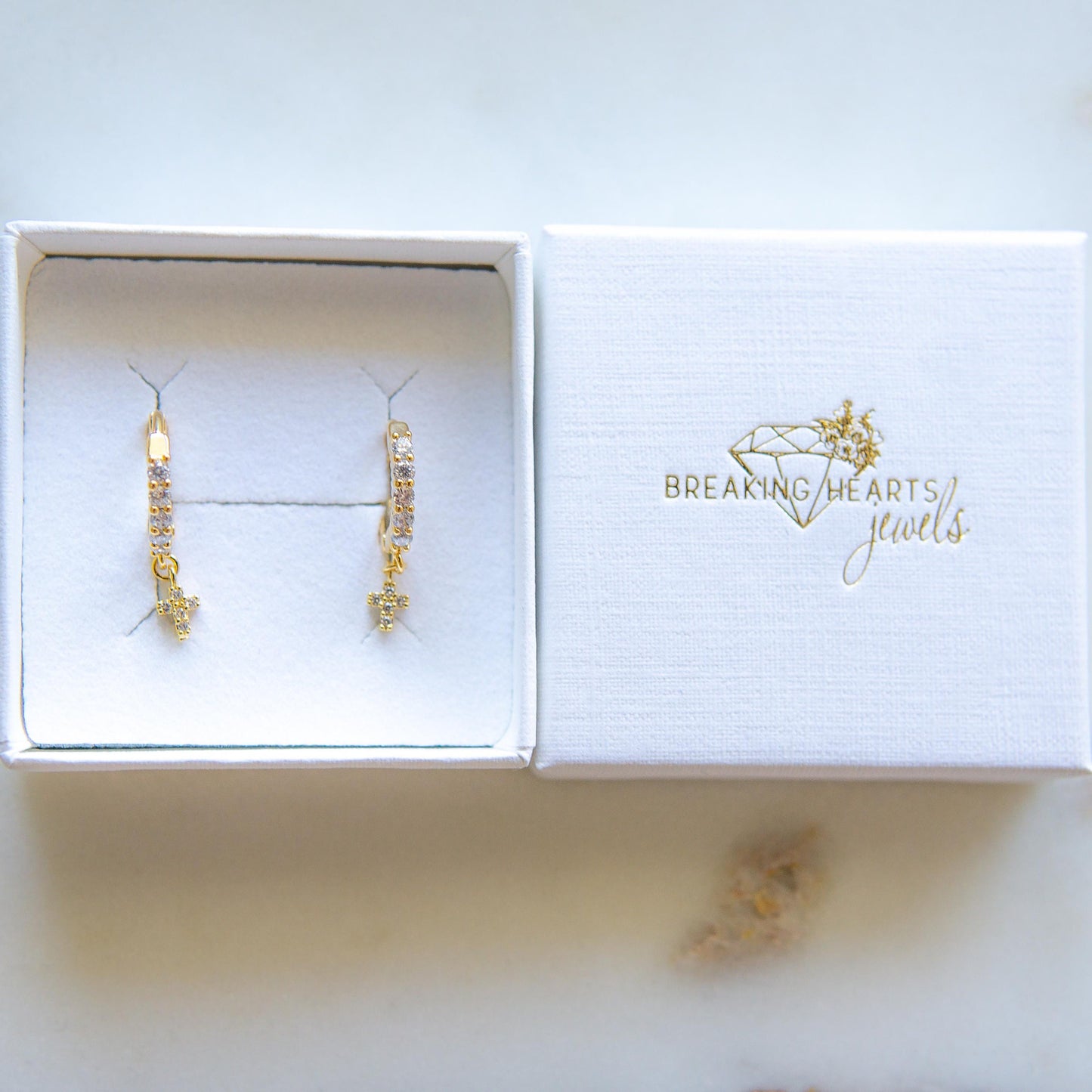 Gia CZ Earring Gold
