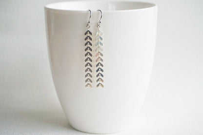 Una Arrow Earrings Tricolour