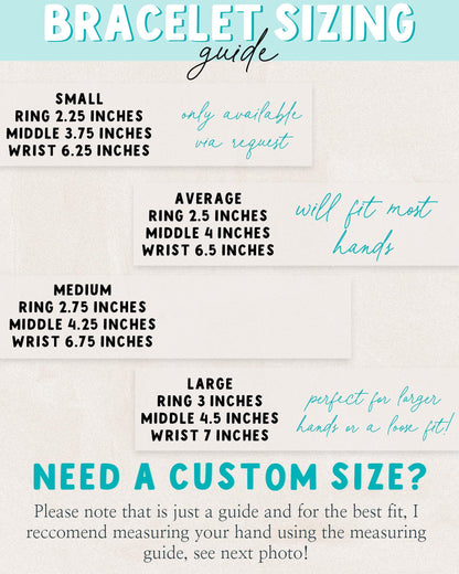 a poster with instructions on how to use a braclet sizing guide