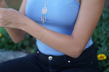 Callie Gold Lace Chain Bracelet