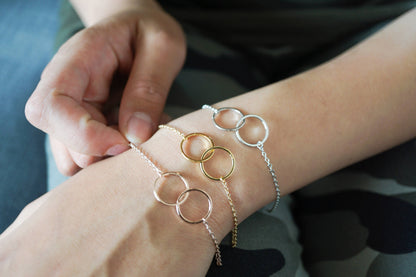 Zara Unity Link Bracelet Tricolour