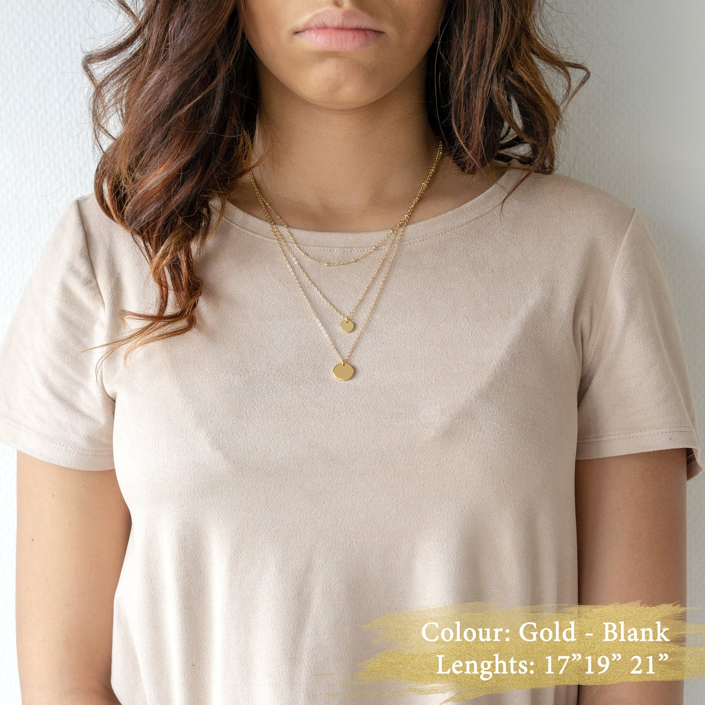 Sienna Layered Necklace Rose Gold