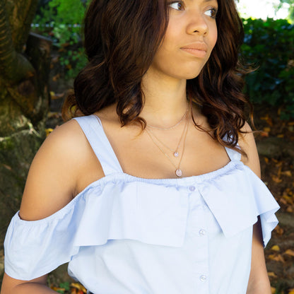 Sienna Layered Necklace Rose Gold