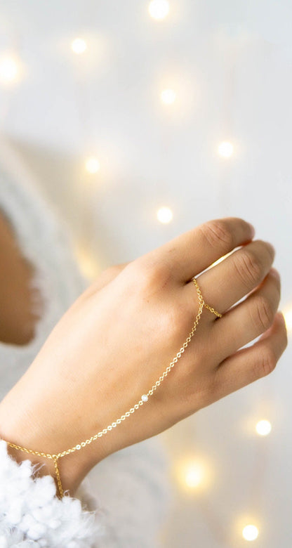 Chloe 1 CZ Hand Chain