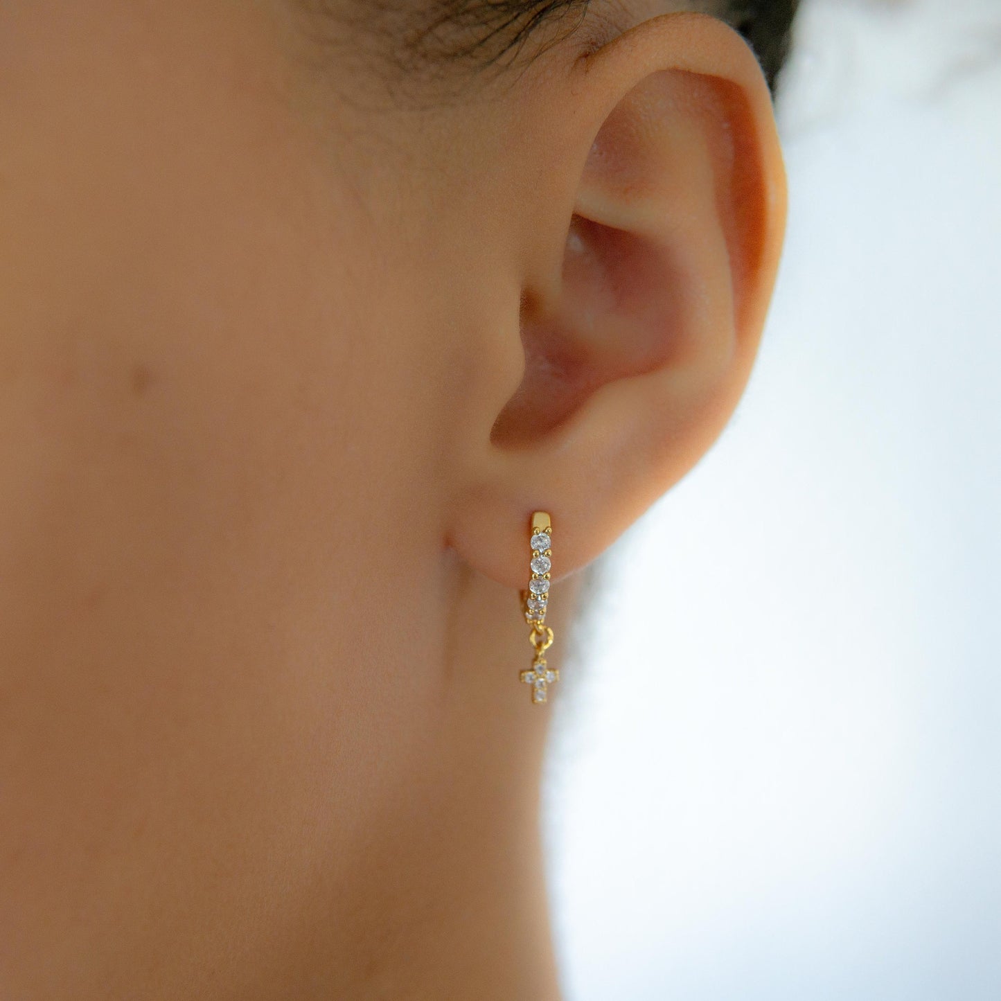 Gia CZ Earring Gold