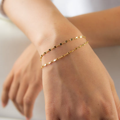 Ivy 2 Layer Bracelet Gold