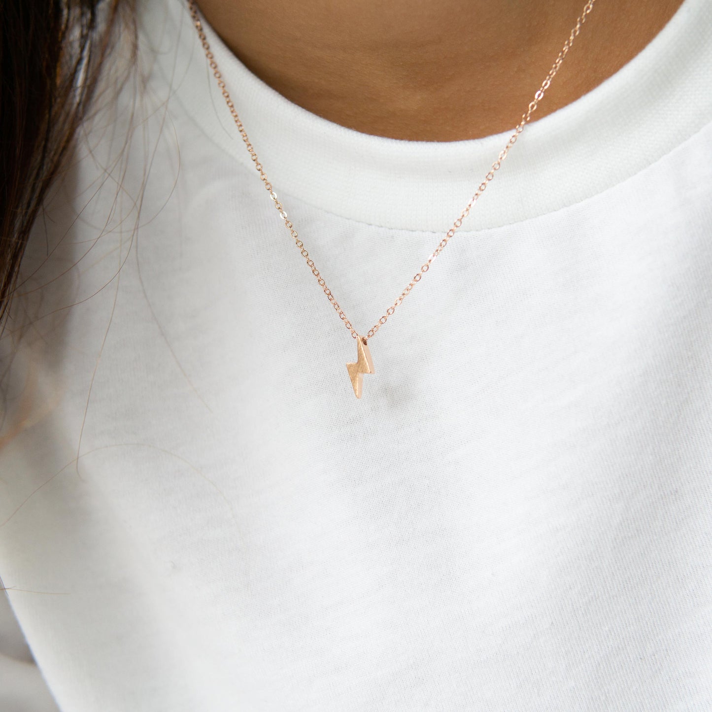 Dylan Lightning Bolt Necklace Gold
