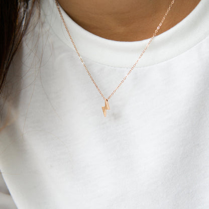 Dylan Lightning Bolt Necklace Gold