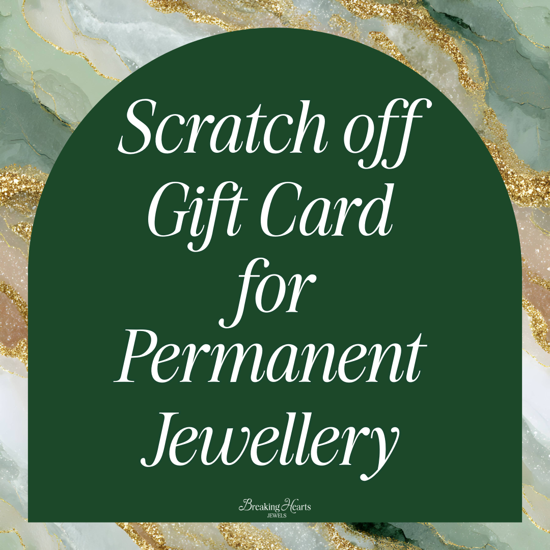 Physical Scratch Off Permanent Jewellery Gift Card