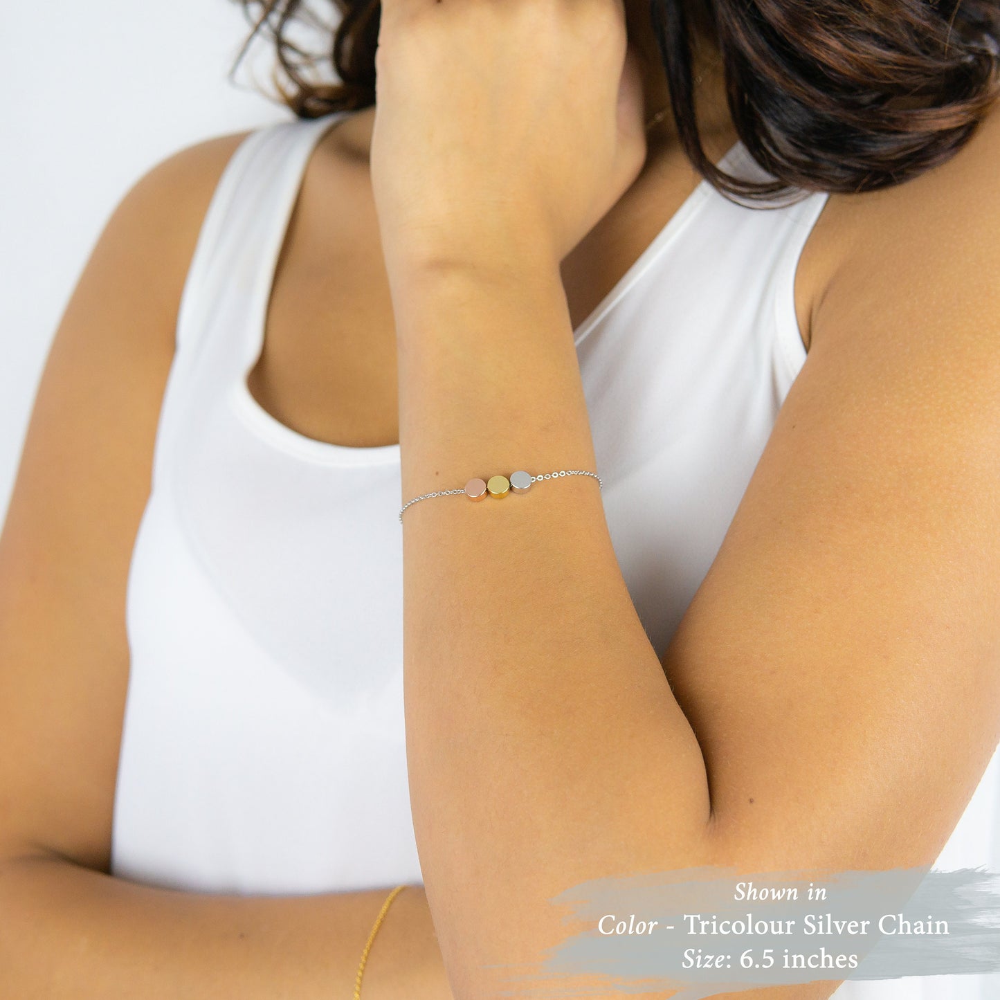 Evie 3 Dot Bracelet Tricolour