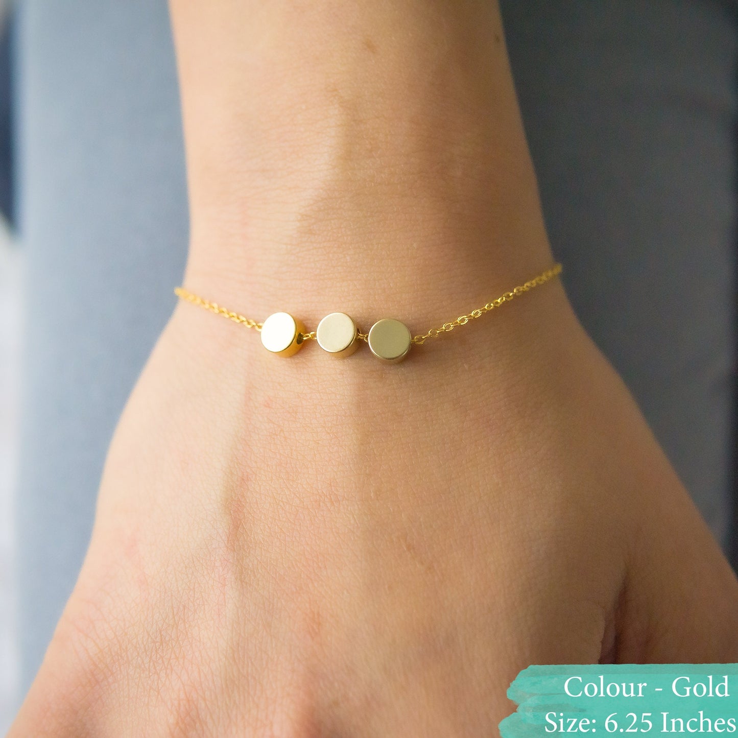 Evie 3 Dot Bracelet Tricolour