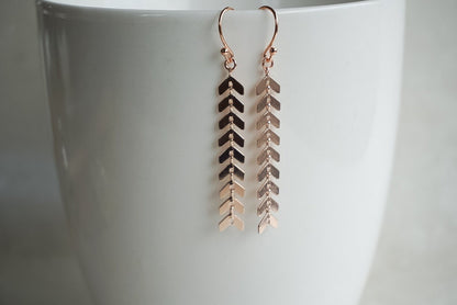 Una Arrow Earrings Tricolour