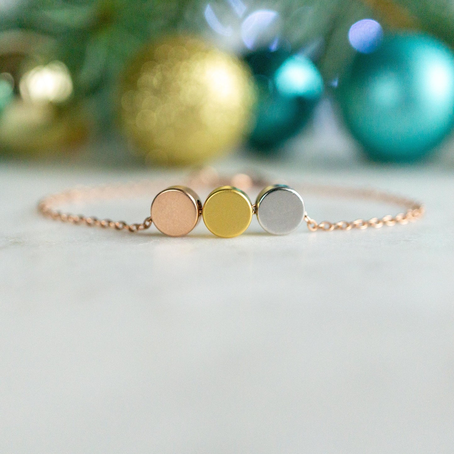 Evie 3 Dot Bracelet Tricolour