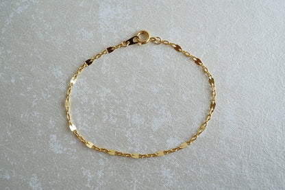 Callie Gold Lace Chain Bracelet