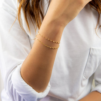 Ivy 2 Layer Bracelet Gold