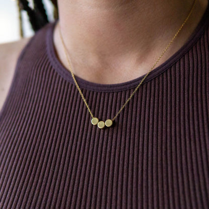 Ophelia 3 Dot Necklaces Tricolour