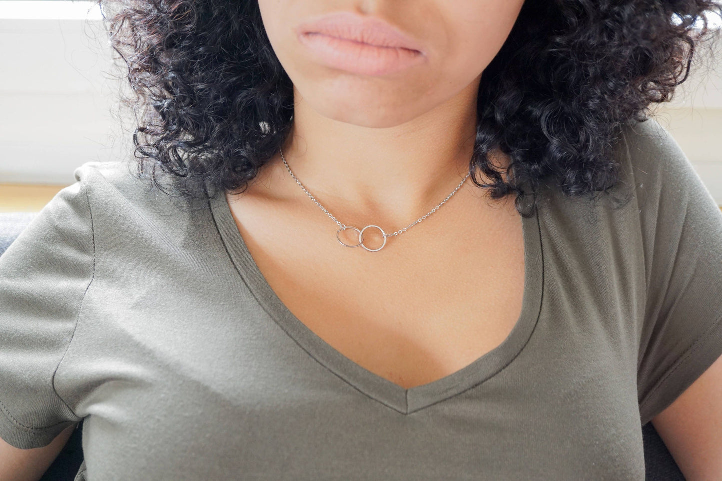 Aubrey Unity Link Necklace Tricolour
