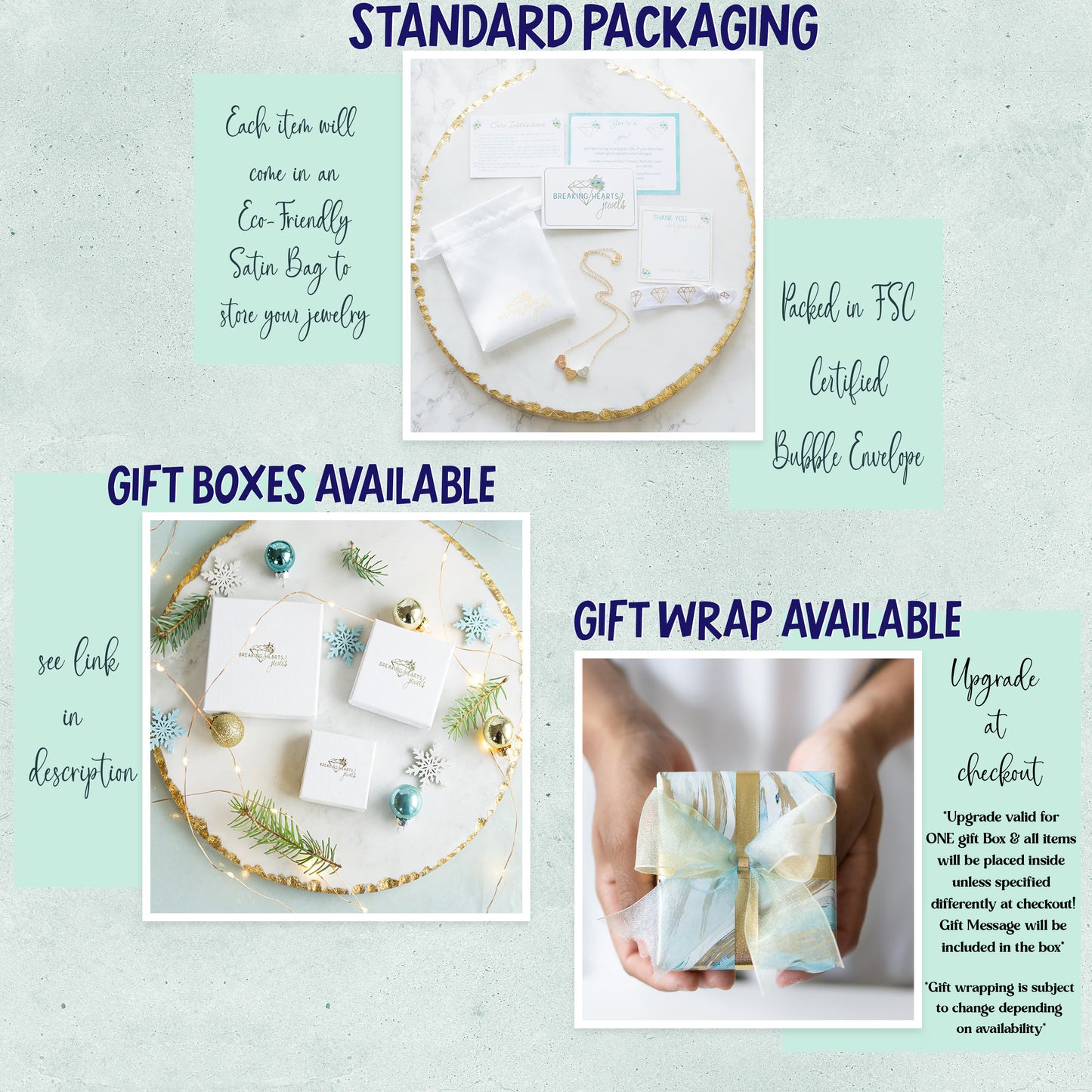 a brochure with instructions on how to wrap a gift