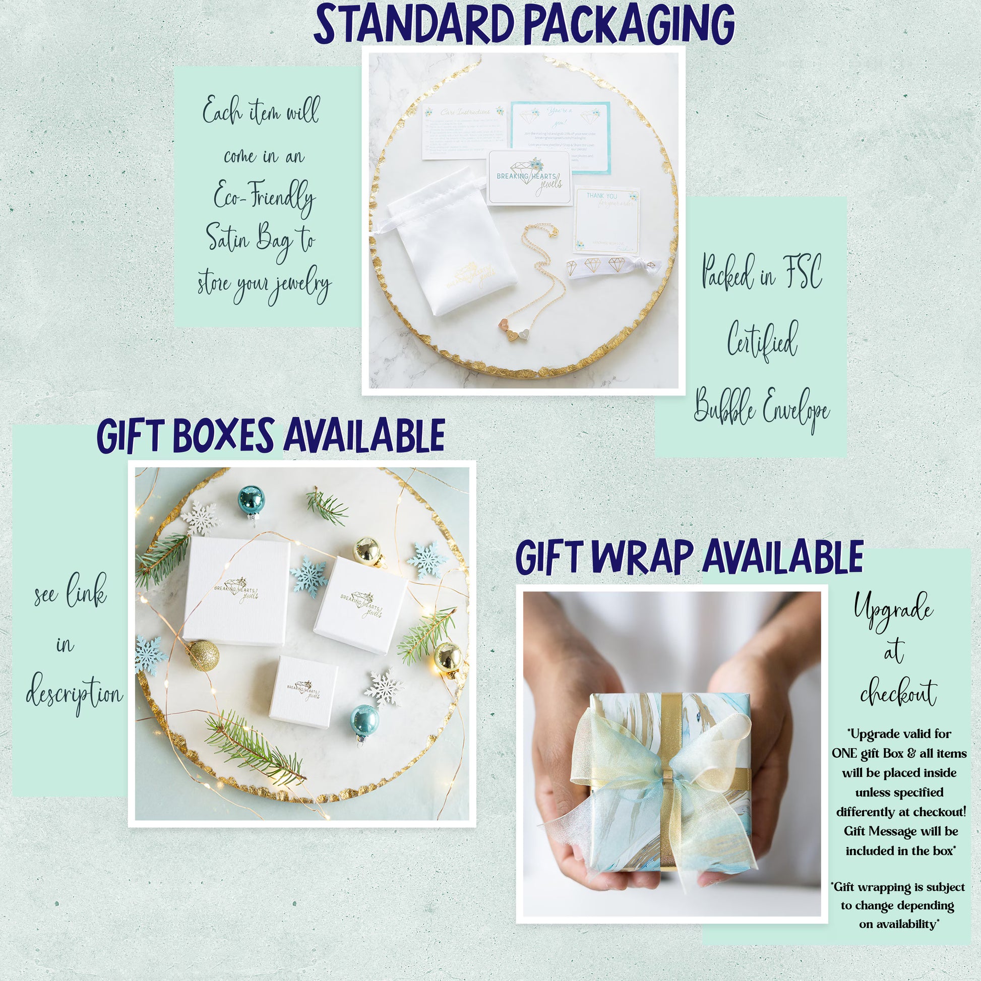 a brochure with instructions on how to wrap a gift