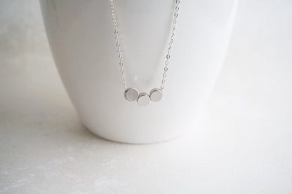 Ophelia 3 Dot Necklaces Tricolour