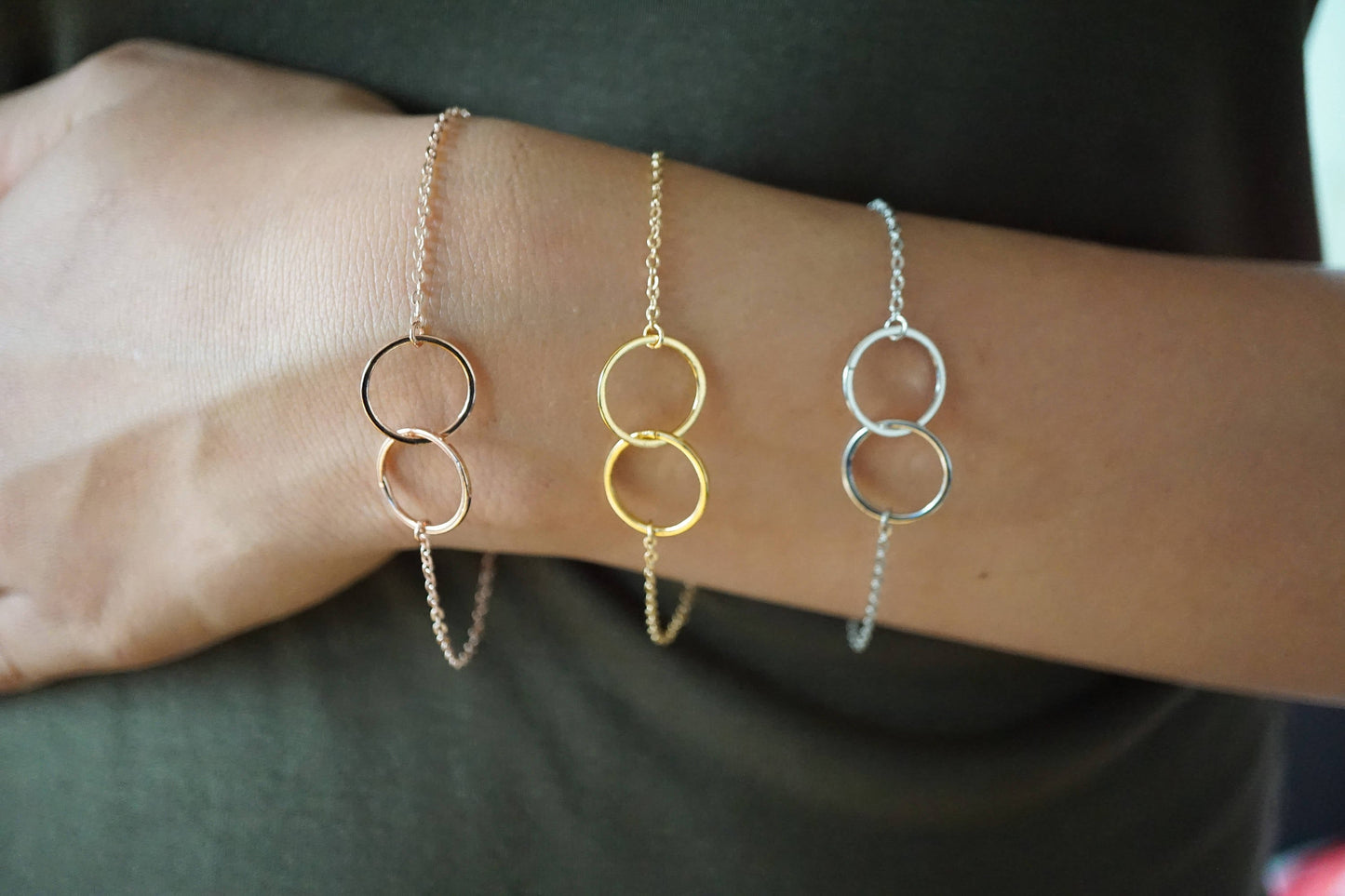 Zara Unity Link Bracelet Tricolour