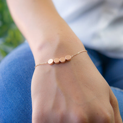 Taleah 4 Dot Bracelet Silver