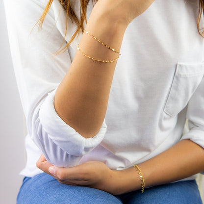 Ivy 2 Layer Bracelet Gold