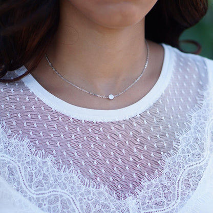 Lily 1 Dot Necklace Tricolour