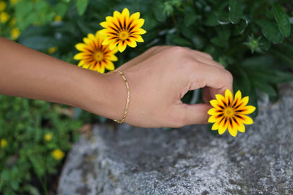 Callie Gold Lace Chain Bracelet