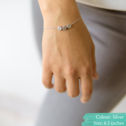 Evie 3 Dot Bracelet Tricolour