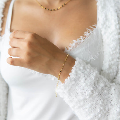 Callie Gold Lace Chain Bracelet